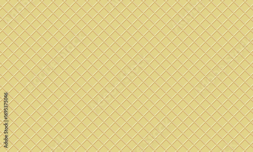 ひし形のワッフルコーンのパターン模様