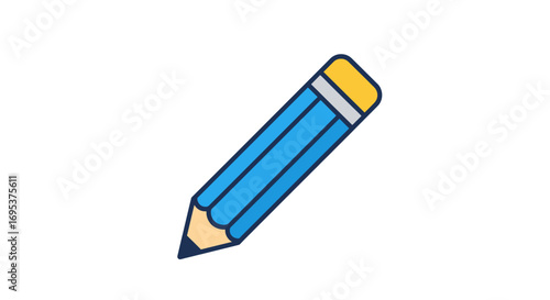vector illustration of a pencil