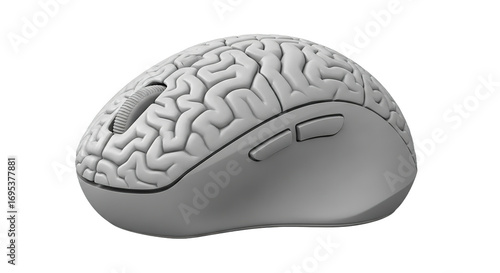 Brain Shaped Computer Mouse Wireless Ergonomic Design