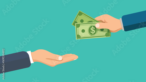 give dollars to others