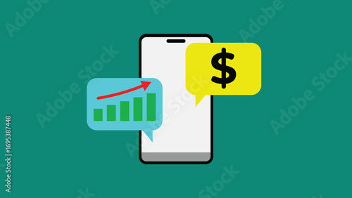 business chat, business notification communication via online mobile phone