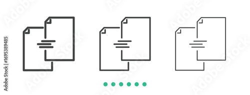 Transfer files icon. Thin line icon vector