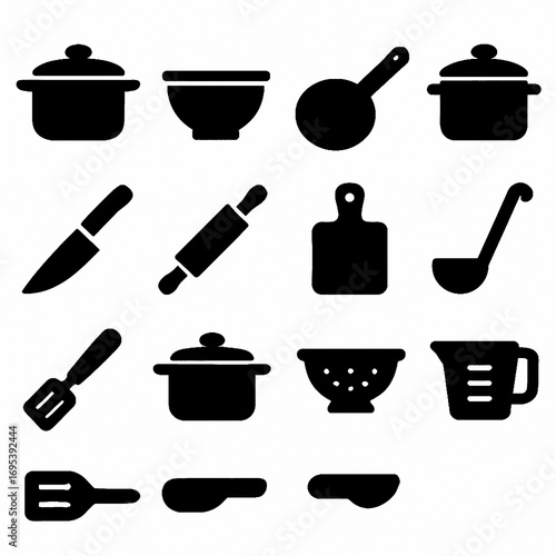 kitchen icons set