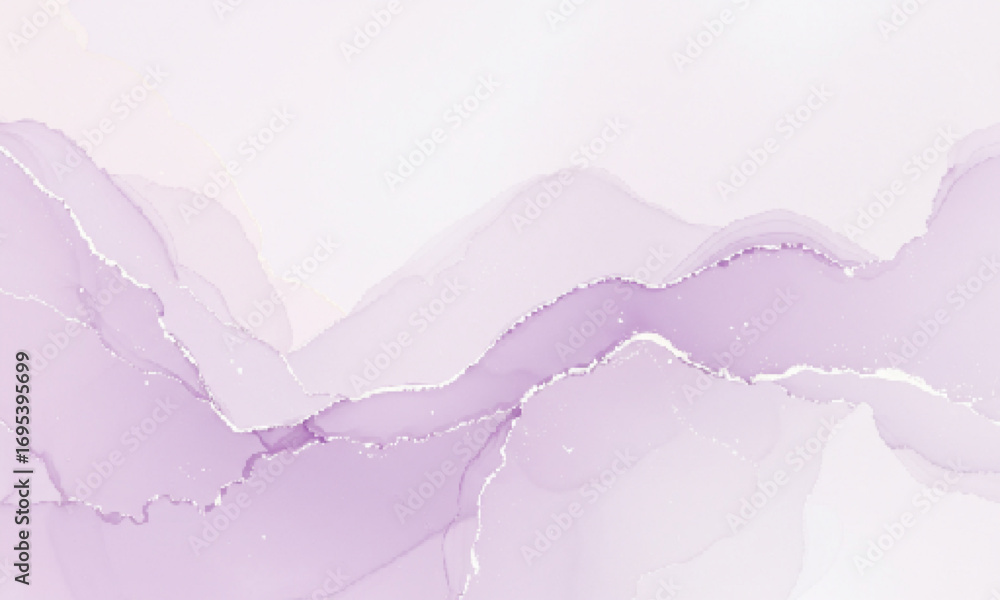 Obraz premium Lavender Mist Iridescent Watercolor Background
