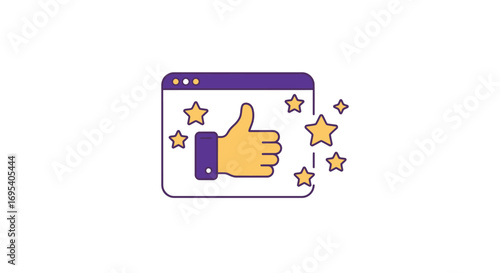 Empathetic Generosity: Hand Offering Support and Valuable Resources in a Flat Vector Icon