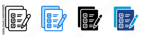 Listing icon set multiple style collection