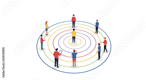 Empowering Digital Engagement: Modern Professional Sending Crucial Online Messages for Market Influence