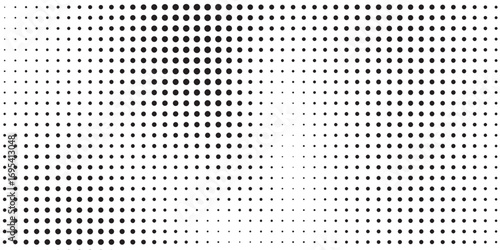 Halftone gradient. Dotted gradient, smooth dots spraying and halftones dot background seamless football, basketball, baseball, tennis, rugby, bicycling background grunge