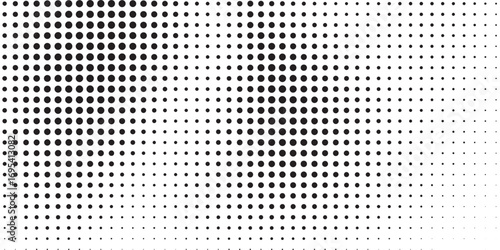 Halftone gradient. Dotted gradient, smooth dots spraying and halftones dot background seamless football, basketball, baseball, tennis, rugby, bicycling background grunge