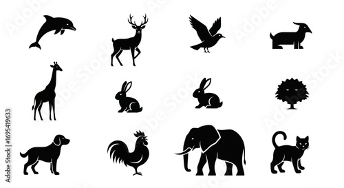 Silhouette illustration of an industrial complex, showing interconnected oil and gas production, processing, and transportation.