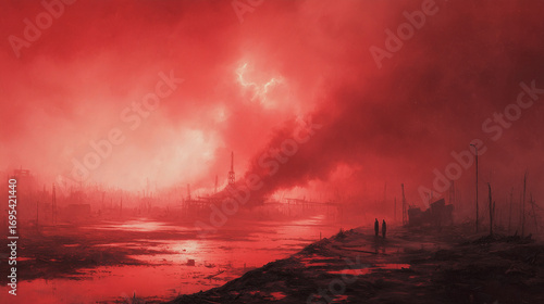 desolated landscape post apocalyptic