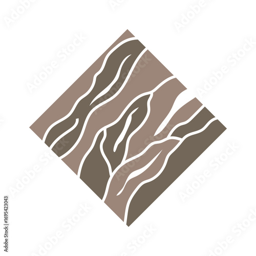 Wood logo design structure layers forest tree bark vector template