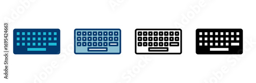 Keyboard icon vector isolated on white background. keyboard vector symbol