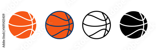 Basketball icon vector isolated on white background. Basketball ball icon. Basketball logo vector icon