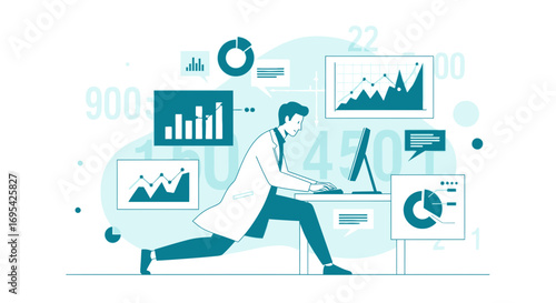 Analyst Focused On Data, Digitally Examining Financial Metrics For Performance