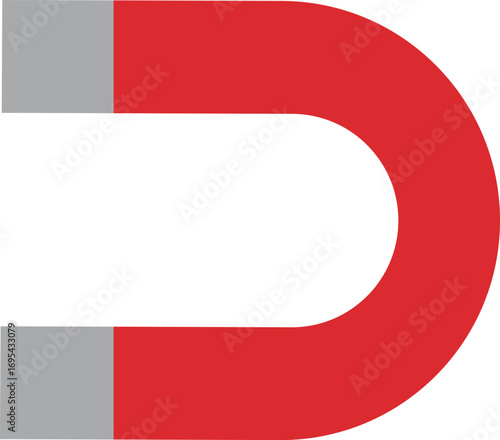 Magnet icon isolated on white background . Horseshoe Magnet icon . Vector illustration