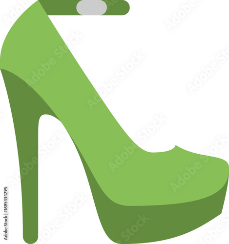 Green Heel Shoe