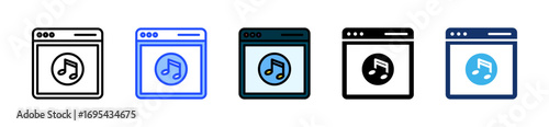 Audio File Icon Collection With Multiple Styles