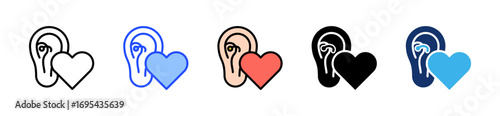Asmr Podcast Icon Collection With Multiple Styles