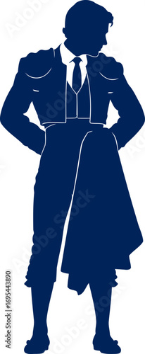 noble matador awaiting the charge, silent intensity, spanish tradition, isolated on transparent background