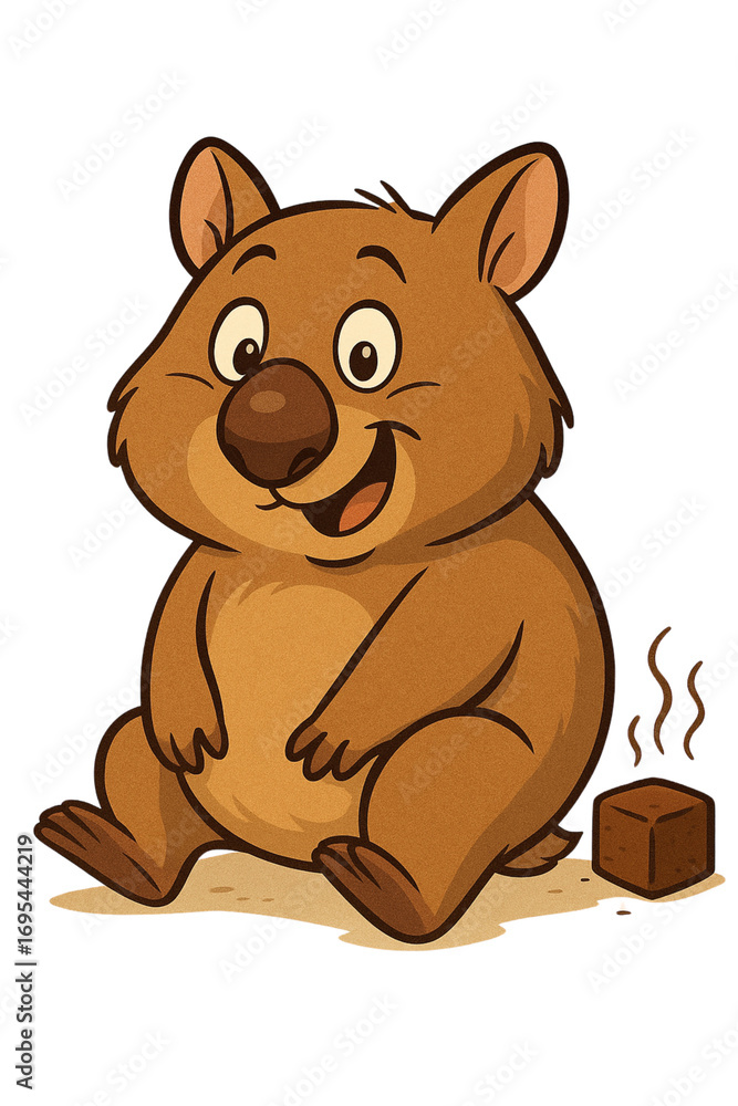 Obraz premium くつろぎ中のウォンバット