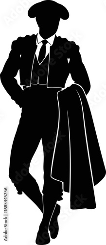 the matadors silent grace awaiting the charge, a moment of stillness before the storm of passion, isolated on transparent background