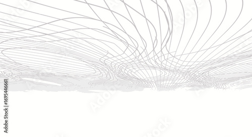 Abstract Intertwined Lines Creating a Dynamic Structure