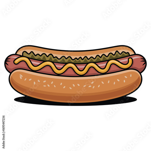 hot dog vector illustration