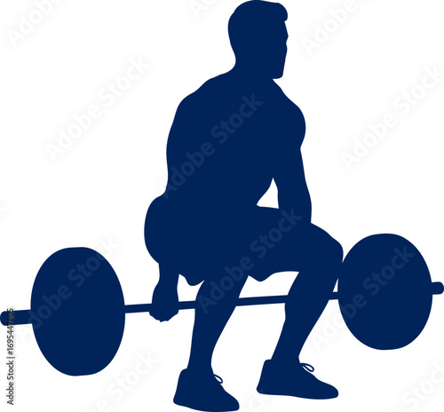 weightlifting silhouette strength, power, and the pursuit of peak performance, isolated on transparent background