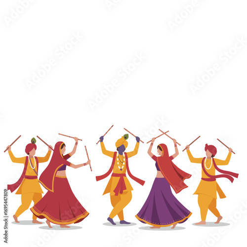 Krishna's Dance and Traditional Garba Dance