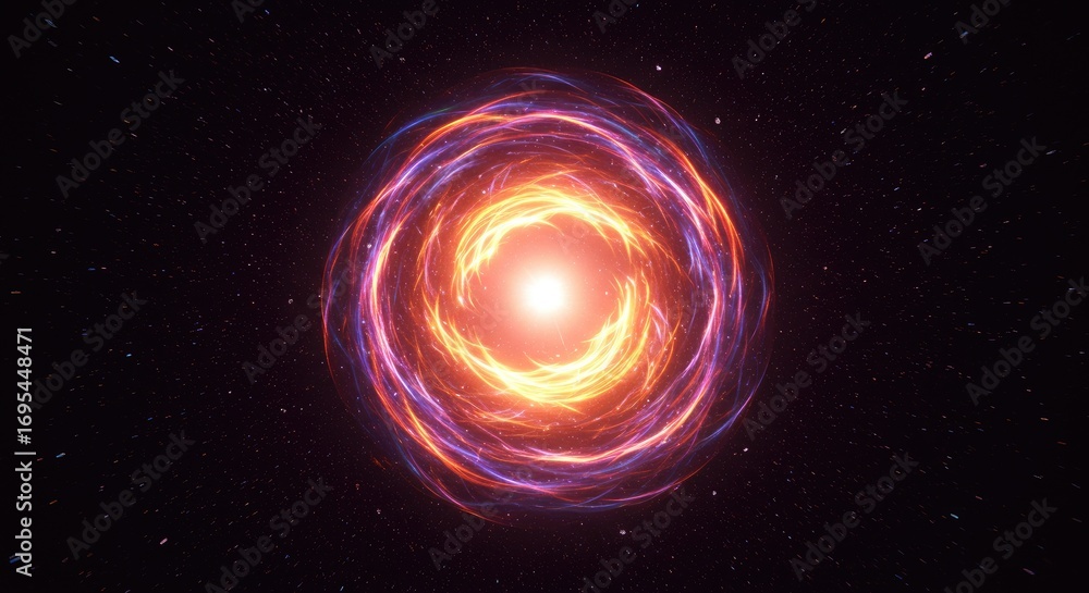 Obraz premium Abstract swirling vortex in space