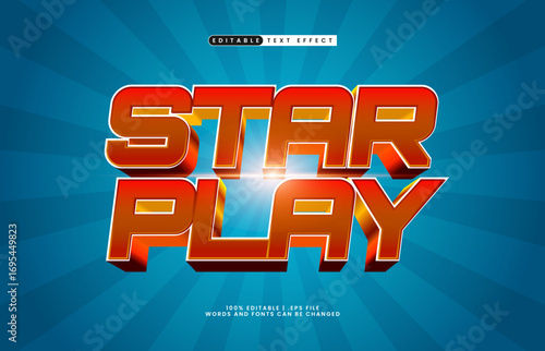 star play editable text effect