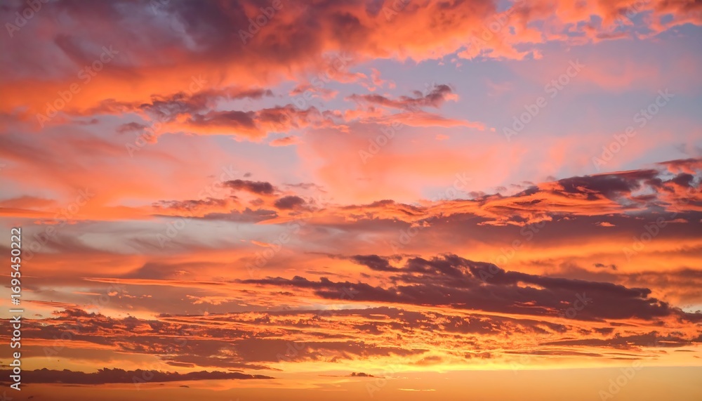 Fototapeta premium Colorful sunset cloudscape