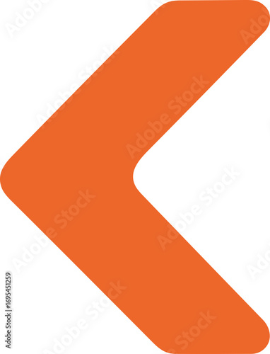 Free Download Simple Bold Arrowhead Pointing Left Direction Navigation Element Symbol - GFXLoad