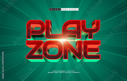 play zone editable text effect