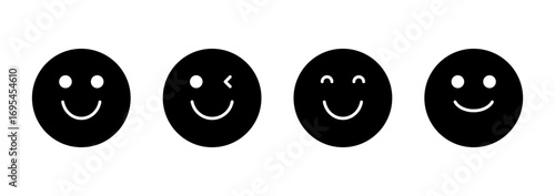 Smile icon vector. smile emoticon icon. feedback sign and symbol