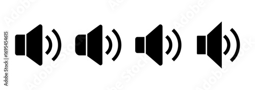 Speaker icon vector. volume sign and symbol. loudspeaker icon. sound symbol