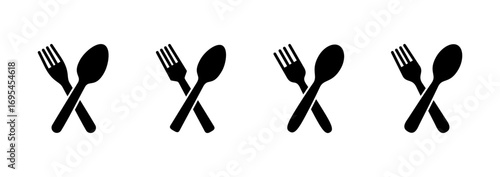 spoon and fork icon vector. spoon, fork and knife icon vector. restaurant sign and symbol