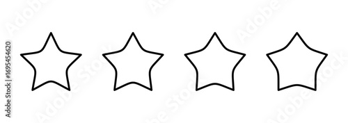 Star icon vector. rating sign and symbol. favourite star icon