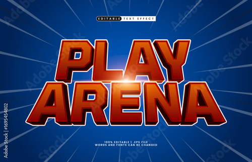 play arena editable text effect