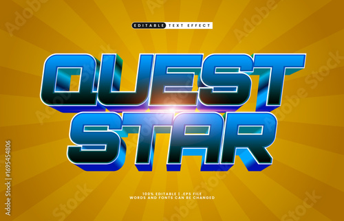 quest star editable text effect
