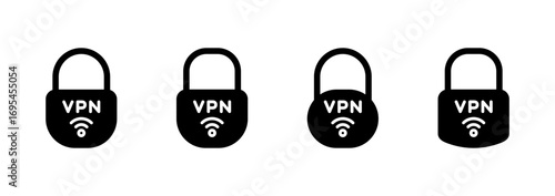 Vpn icon vector. Private network sign and symbol. virtual private network icon.