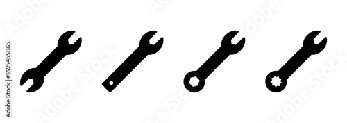Wrench icon vector. repair icon. tools sign and symbol