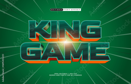 king game editable text effect