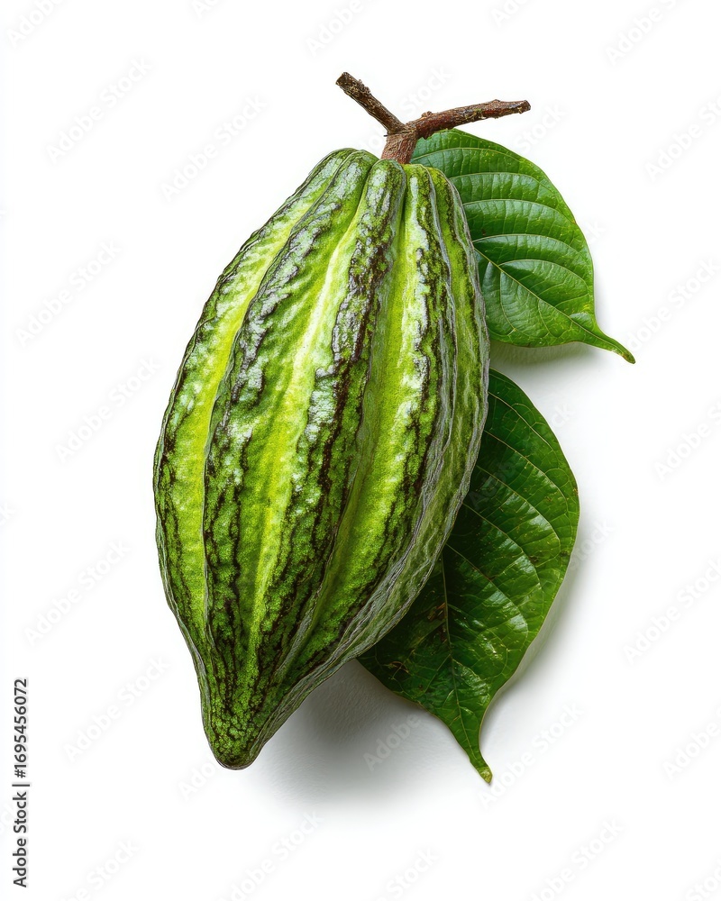 custom made wallpaper toronto digitalGreen cacao pod with leaves