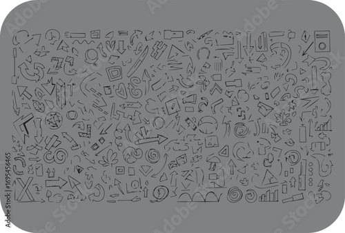 Abstract grayscale pattern of intricate text and symbols creating a complex textured visual design with a vintage feel and a sense of mystery