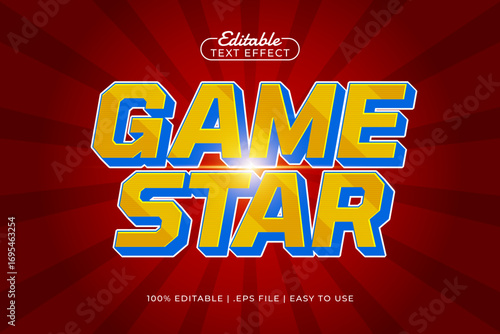 game star editable text effect
