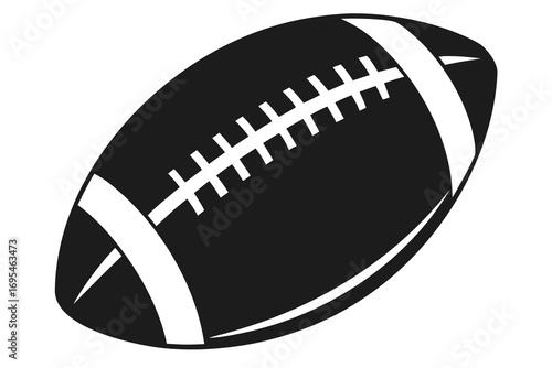 American football ball icon isolated vector illustration