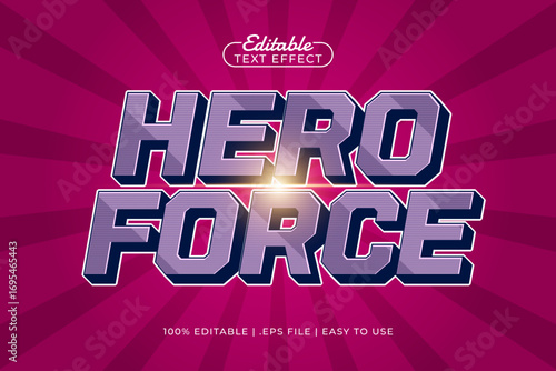 hero force editable text effect