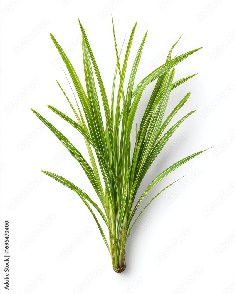 Fototapeta premium Close-up of bright green grass tuft